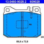 past. freno ate mercedes benz (d) r107 208sl 560sl w114 230 280 w116 80s 450 sel w123(76 79) para disco ventilado 