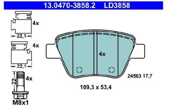 past. freno ate (p) audi a1 (10 18) a3 (03 12) octavia ii (04 13) beetle (12 ) golf vi gti (08 