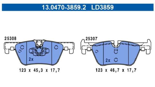 past. freno ate (p) bmw f20 f21 f30 f31 f34 f80 f87 f22 f23 f32 f82 f33 f83 f36(12 )