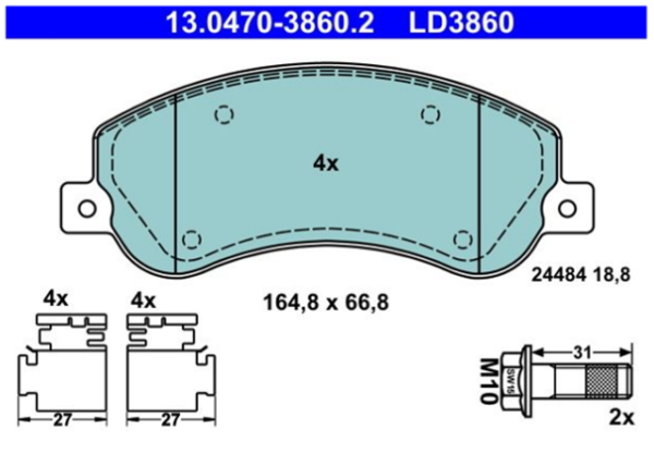 past. freno ate (d) vw amarok