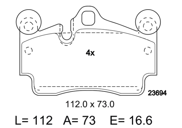 past. freno ate (p) q7 cayenne touareg