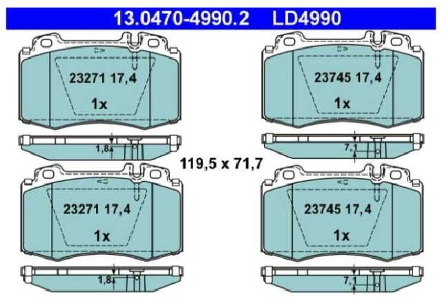 past. freno ate (d) w203 clase c w211 clase e w220 clase s