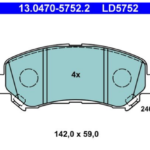 past. freno ate (d) nissan qashqai xtrail t31