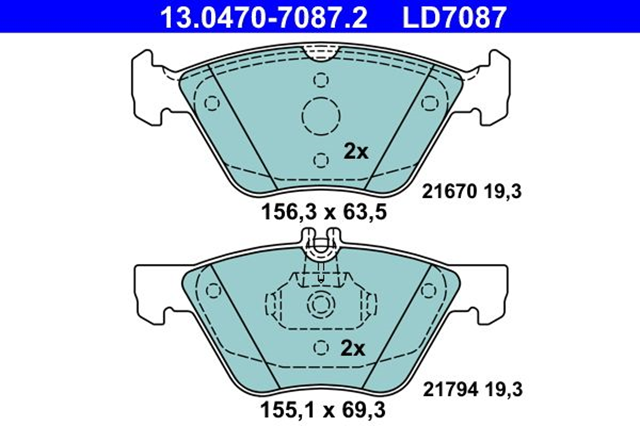 past. freno ate mercedes benz (d) c208 clk w210 clase e past. freno ate mercedes benz (d) c208 clk w210 clase e
