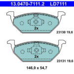 past. freno ate (d) audi a3 (96) skoda fabia octavia vw fox golf iv jetta new polo brasil virtus