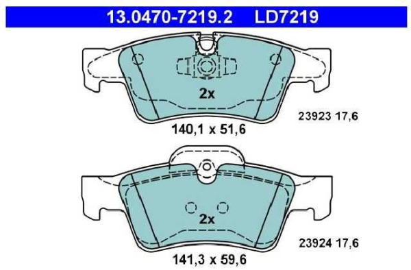 past. freno ate (p) w164 clase m