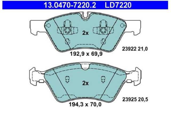 past. freno ate (d) w164 clase m