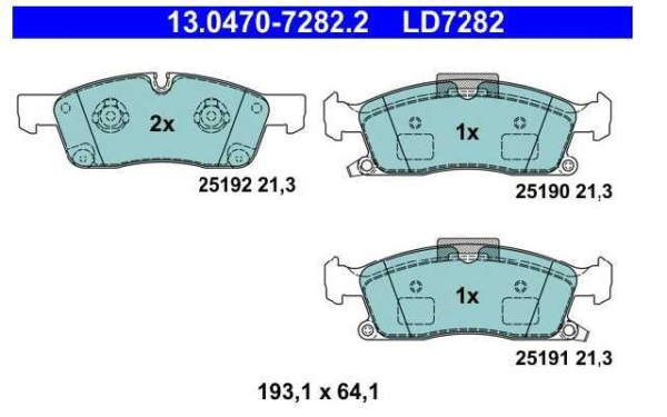 past. freno ate (d) w166  clase m y g