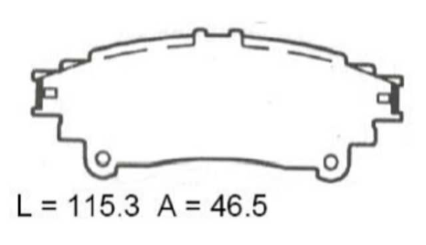 past. freno akebono (p) lexus rx 350 450 fortuner (18 )