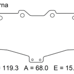 past. freno akebono (d) hilux 4x4 4runner(92 01) foday lion f22