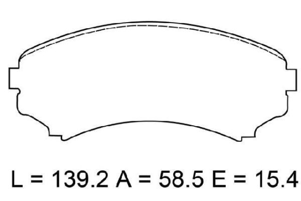 past. freno akebono (d) montero (01 06) mitsubishi triton