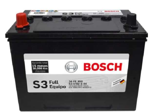 bateria bosch 34 fe i s3(+/ )