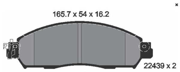 past. freno raybestos nissan (d) np 300 frontier (15 19) rich 6