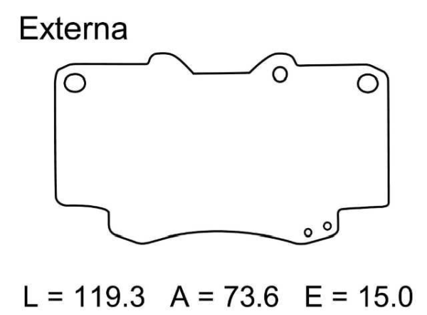 past. freno novex (d) hilux 2.7 vvti 4x4 land cruiser prado 4runner(02 03)