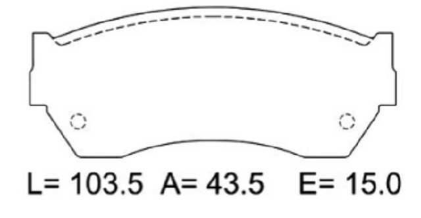 past. freno gamax (d) vitara 3p d418