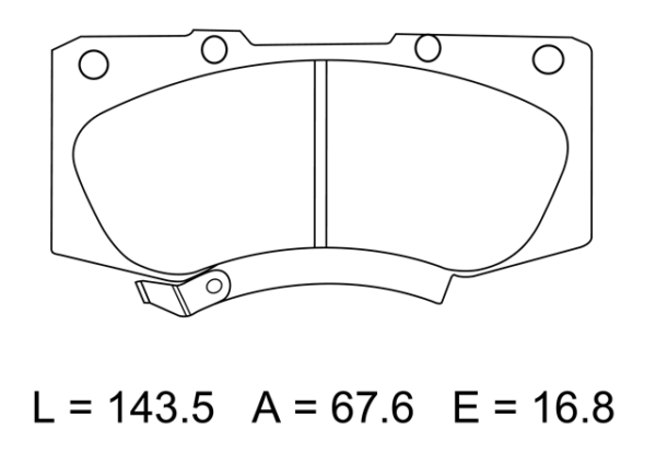 past. freno gamax (d) hilux 4x2 4x4 diesel (08 ) land cruiser (08 17)