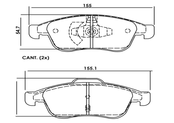 past. freno gamax (d) duster 2.0 xfe 4180 sp 1390