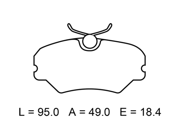 past. freno frasle (d) peugeot 405 gli 16v (92 99) 7334 d454