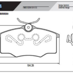 past. freno frasle (d) chev. corsa gol 1.8 parati saveiro