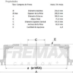 tambores f. fremax (6h)(254) dmax 2.4 (02 )