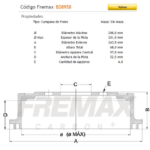 tambores f. fremax (4h)(200) chev. astra chevette monza vectra espero lanos racer nubira corsa pickup
