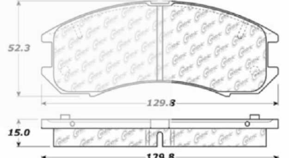past. freno raybestos (ceram) mazda 626 2002