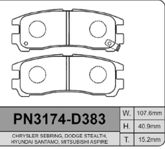 past. freno raybestos mitsubishi montero (p)