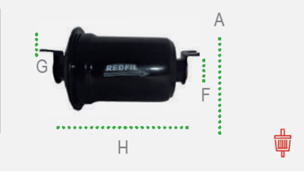 filtro combustible redfil suzuki vitara 3p inyeccion