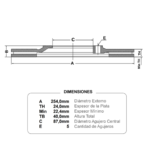 discos fremax (d)(v)(5h)(254) h1