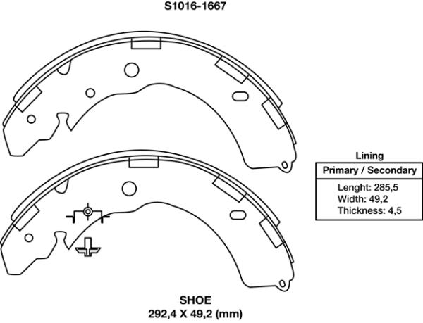 zapata freno xtender l200 sportero diesel y gasolina dmax 4x4 3.0 (1.15/16x293)