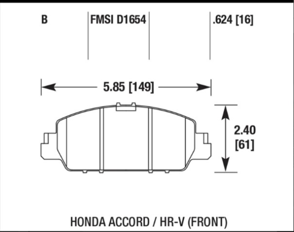 past. freno akebono honda accod hrv