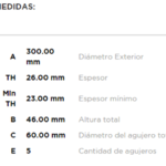 disc freno fremax (d)(v)(5h)(300) tracker