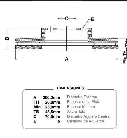 disc fremax (d)(v)(5h)(300) cruze orlando (14 ) equinox (18 )