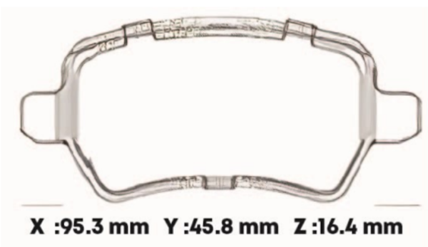 pastillas de freno (p) dfks glory 560 1.8l d2293
