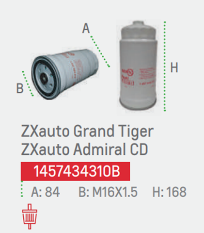 filtro combustible redfil fc2904 alg2230 jac t8 jac t6 great wall wingle diesel