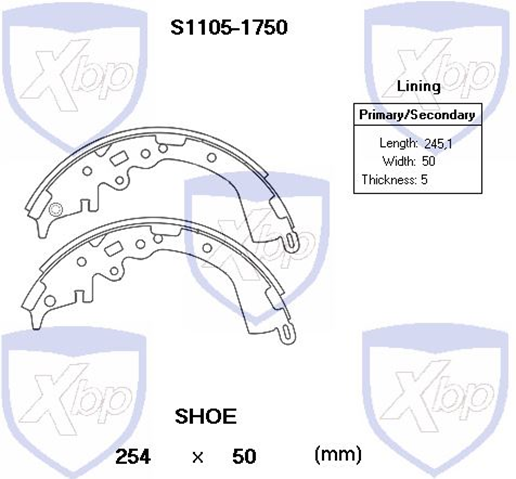 zapata freno xtender new hilux 