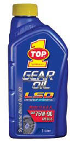 aceite top1 75w90 lds gear oil api gl 5 (1litro)(12/1litro) (semisintetico/auto)