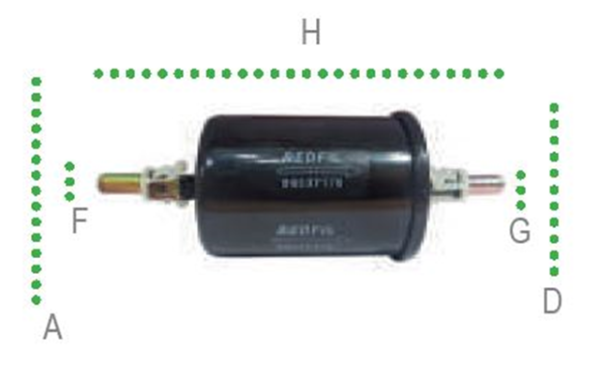 filtro combustible voleex chevrolet , f3 l4 16v aveo 1.4l, emotion 1.6l chevitaxi, optra, spark