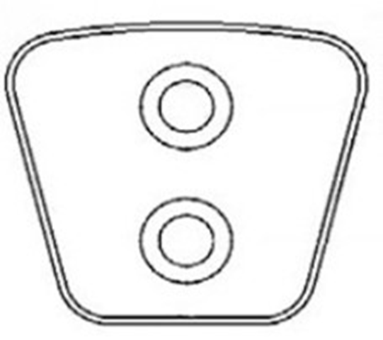 pastilla embrague 63.4x57.4x3.96 mm (n s) (g 2)