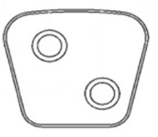 pastilla embrague 63.5x57x3.6 mm (o e)(g 2)