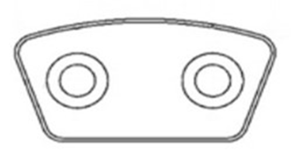 pastilla embrague 67x36.8x3.2 mm (g 5)