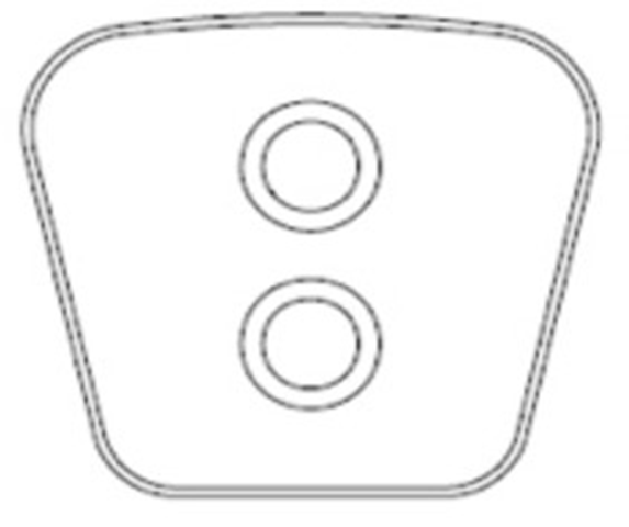 pastilla embrague 76,6 x 68,8 x 4,46mm (n s)(5 090)