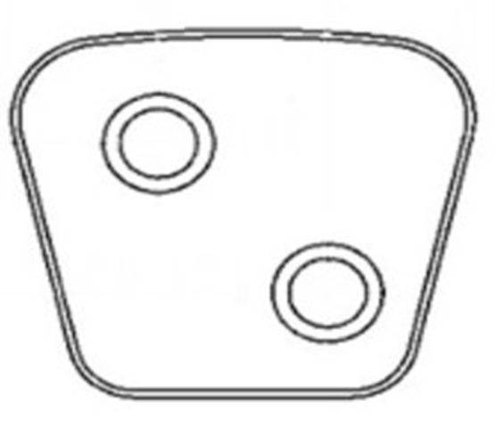 pastilla embrague 76.6x69x4.45 mm (o e)(5 090)