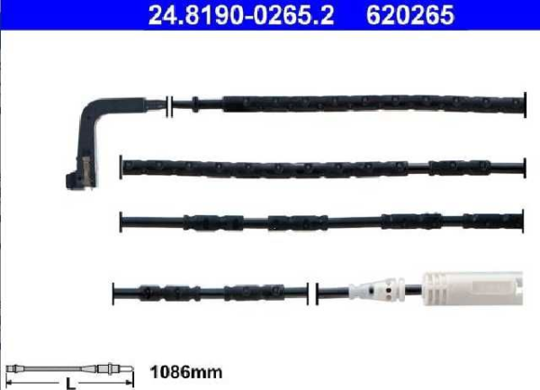 sensor de freno 1086mm posterior bmw e81 e87 e82 e88 serie 1 e90 e91 e92 e93 serie 3