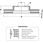 discos fremax (d)(v)(4h)(235) allegro