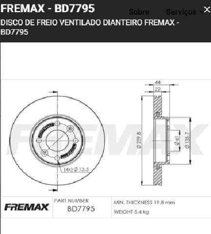 discos freno fmx nissan 1.6l ~ 1.8l versa march renualt clio iii 2.0l bd4740 bd7795