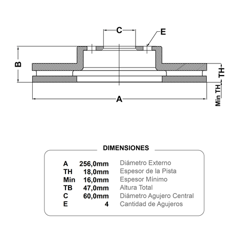 discos fremax(d)(v)(4h)(256) n300 2014)