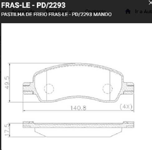 past. freno fras le fiat argo