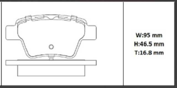 past freno ls changan dongfeng (p) dfm sx5 sx6 kd0714 t5l