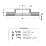 discos fremax (d)(v)(5h)(278) escape (01 06)